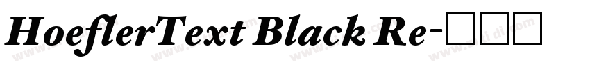 HoeflerText Black Re字体转换